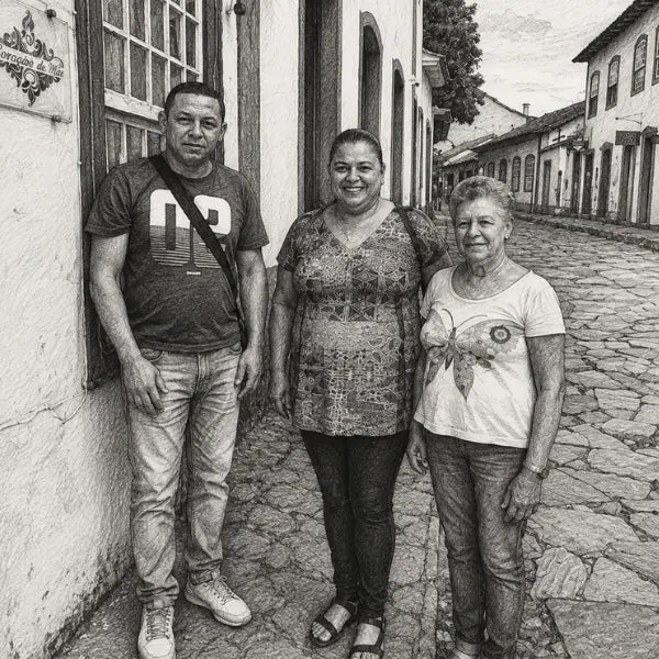 Edna, Tatiane e Welington