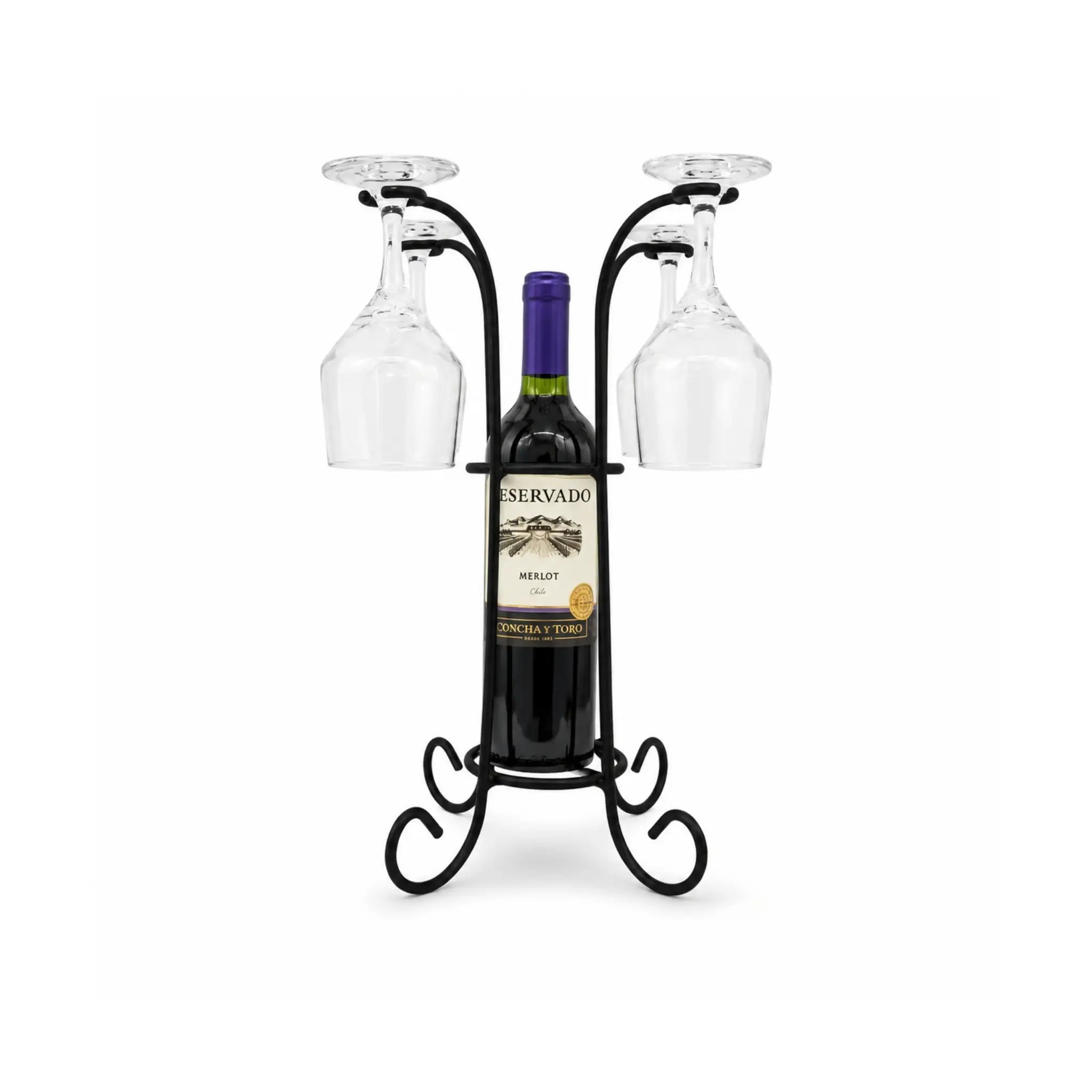 Suporte para Vinhos e Taças - Adega