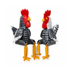 Casal Galo e Galinha Articulado - Kit 2 peças