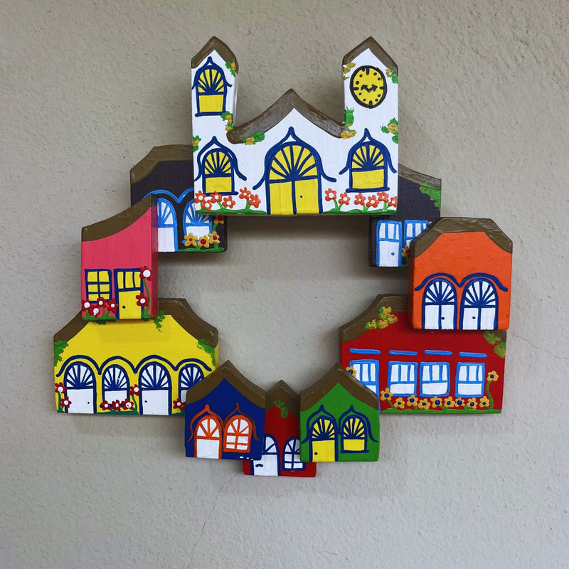 "Vila de Casinhas de Parede Decorativas"