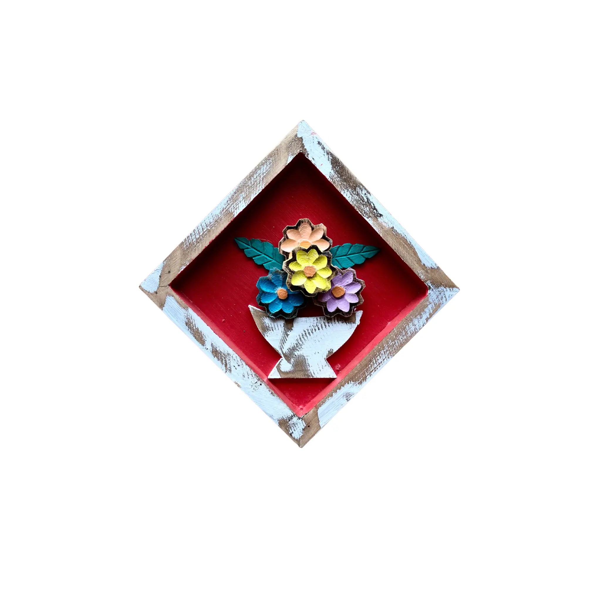 Quadro de Parede Losango - Madeira