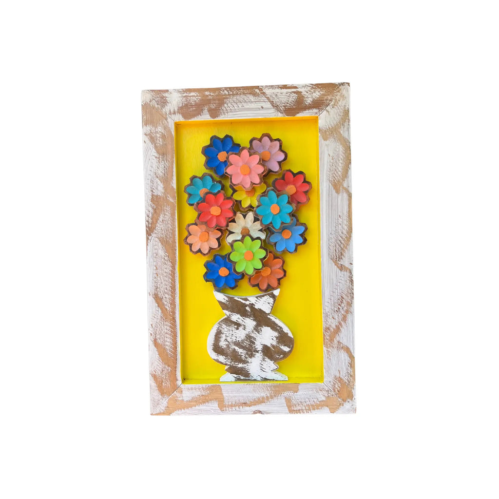 Quadro de Parede com Flores - 51x32