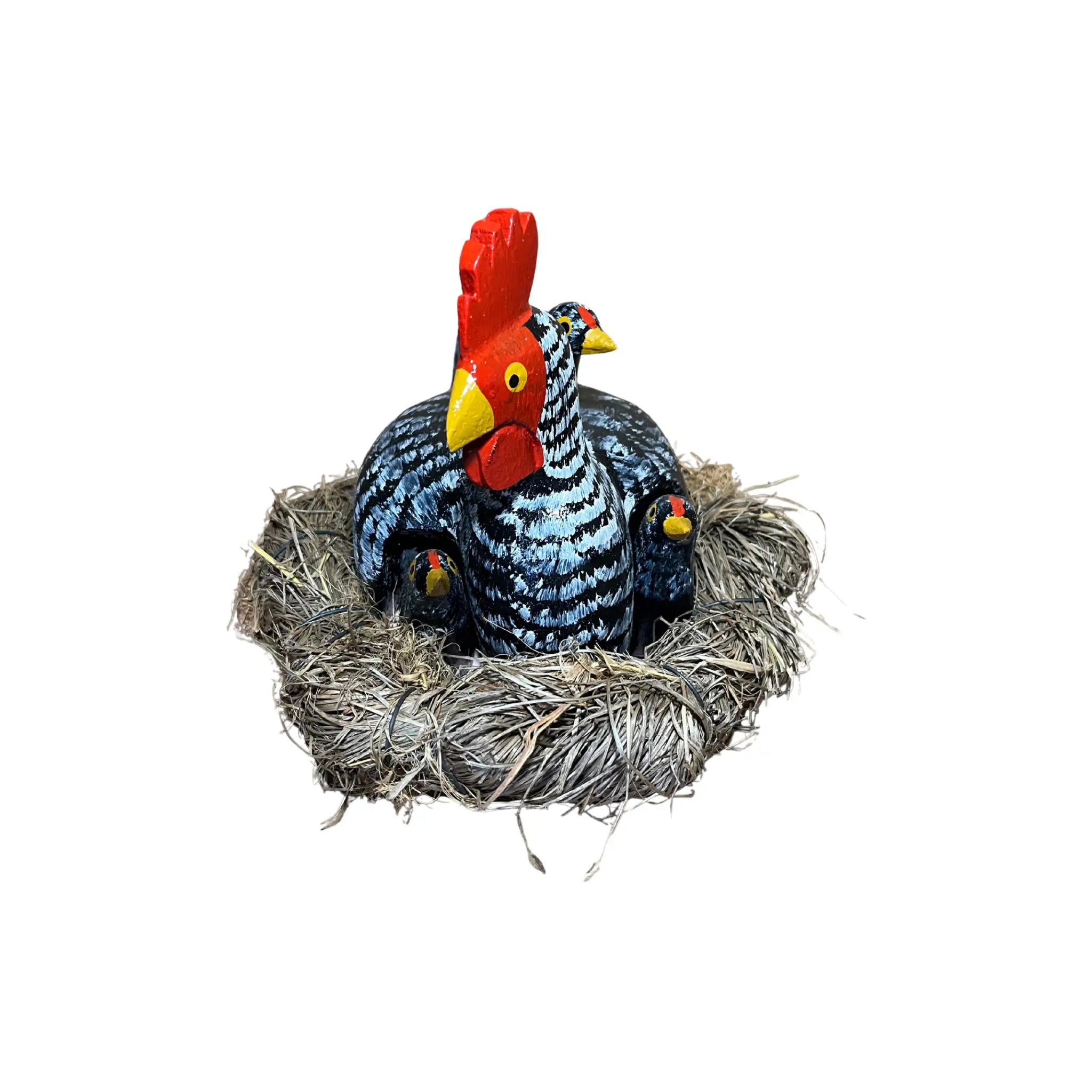 Galinha Carijó no Ninho - Madeira