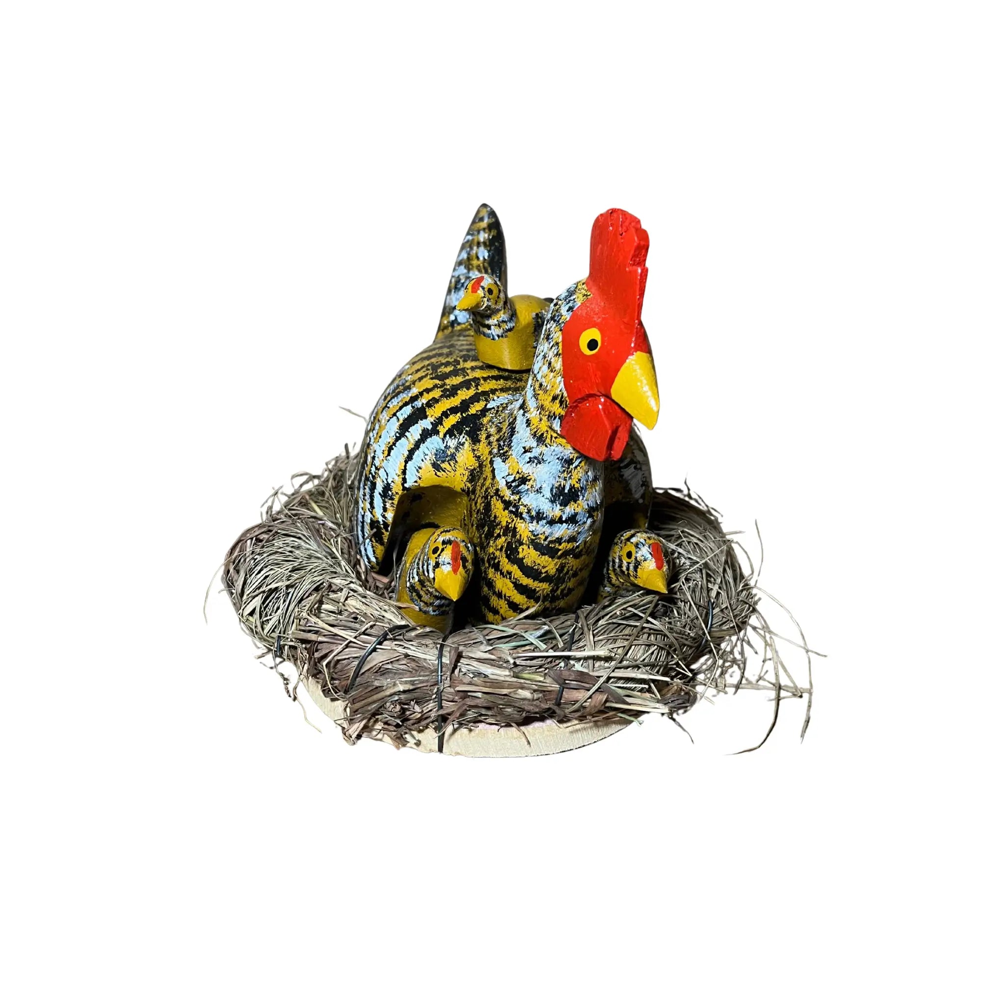 Galinha Carijó no Ninho - Madeira