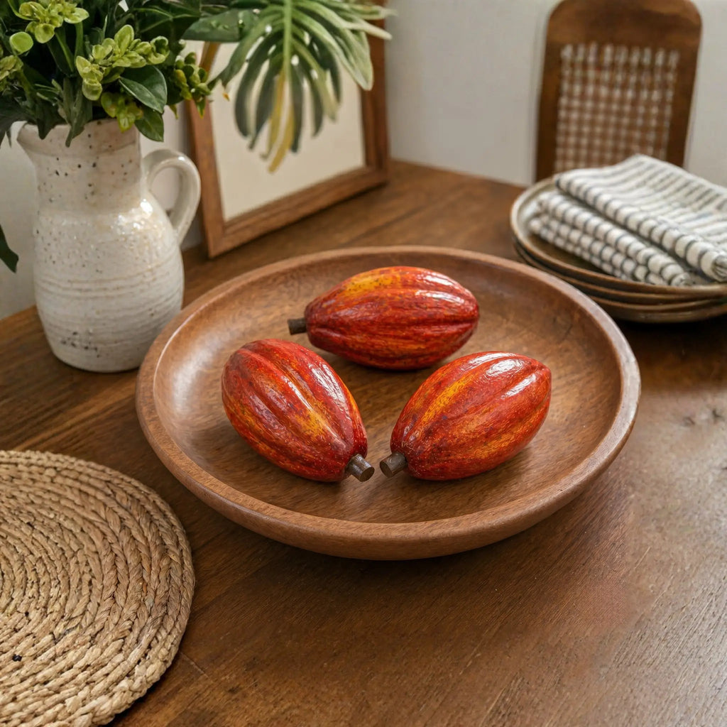 Kit C/3 Cacau Decorativas - Madeira