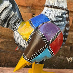 Casal Galo e Galinha com Patchwork - Kit 2 peças - Ateliê Vó Adélia