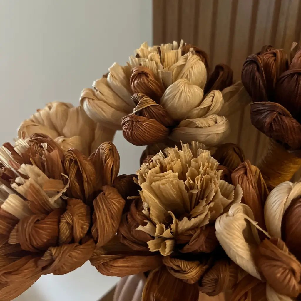 Flores de Palha Variadas - Dúzia - Ateliê Vó Adélia