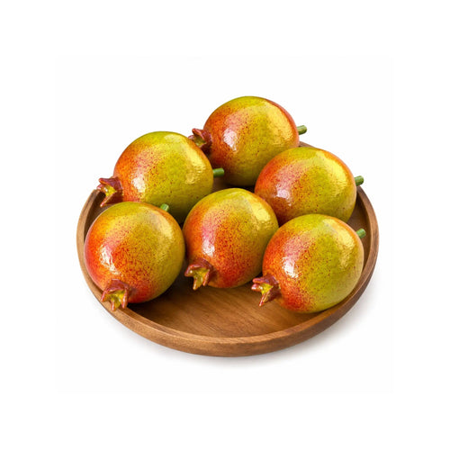 Kit 6 Frutas Decorativas - Madeira - Ateliê Vó Adélia