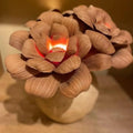 Luminária Vaso de Flores - Palha - Ateliê Vó Adélia