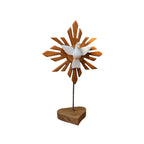 Pedestal com Divino Espírito Santo - Madeira - Ateliê Vó Adélia