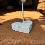 Pedestal com Divino Espírito Santo Pátina - Madeira - Ateliê Vó Adélia