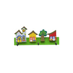 Porta Chaves de Parede com 3 Ganchos - Casas - Ateliê Vó Adélia