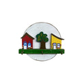 Porta Chaves de Parede Redondo - Casas - Ateliê Vó Adélia