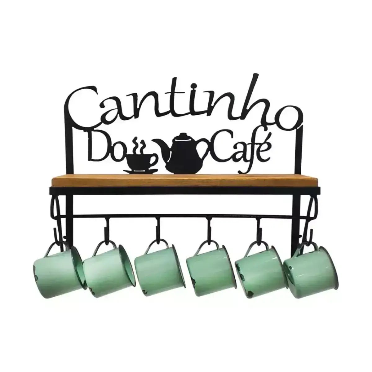 Prateleira de Parede Cantinho do Café - 30x40x15 - Ateliê Vó Adélia