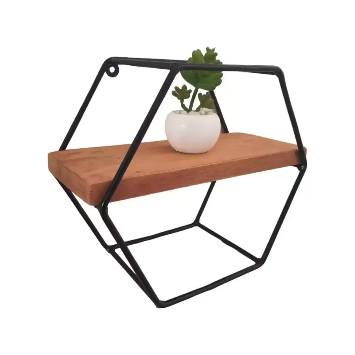 Prateleira de Parede Hexagonal - 26x30x15 - Ateliê Vó Adélia