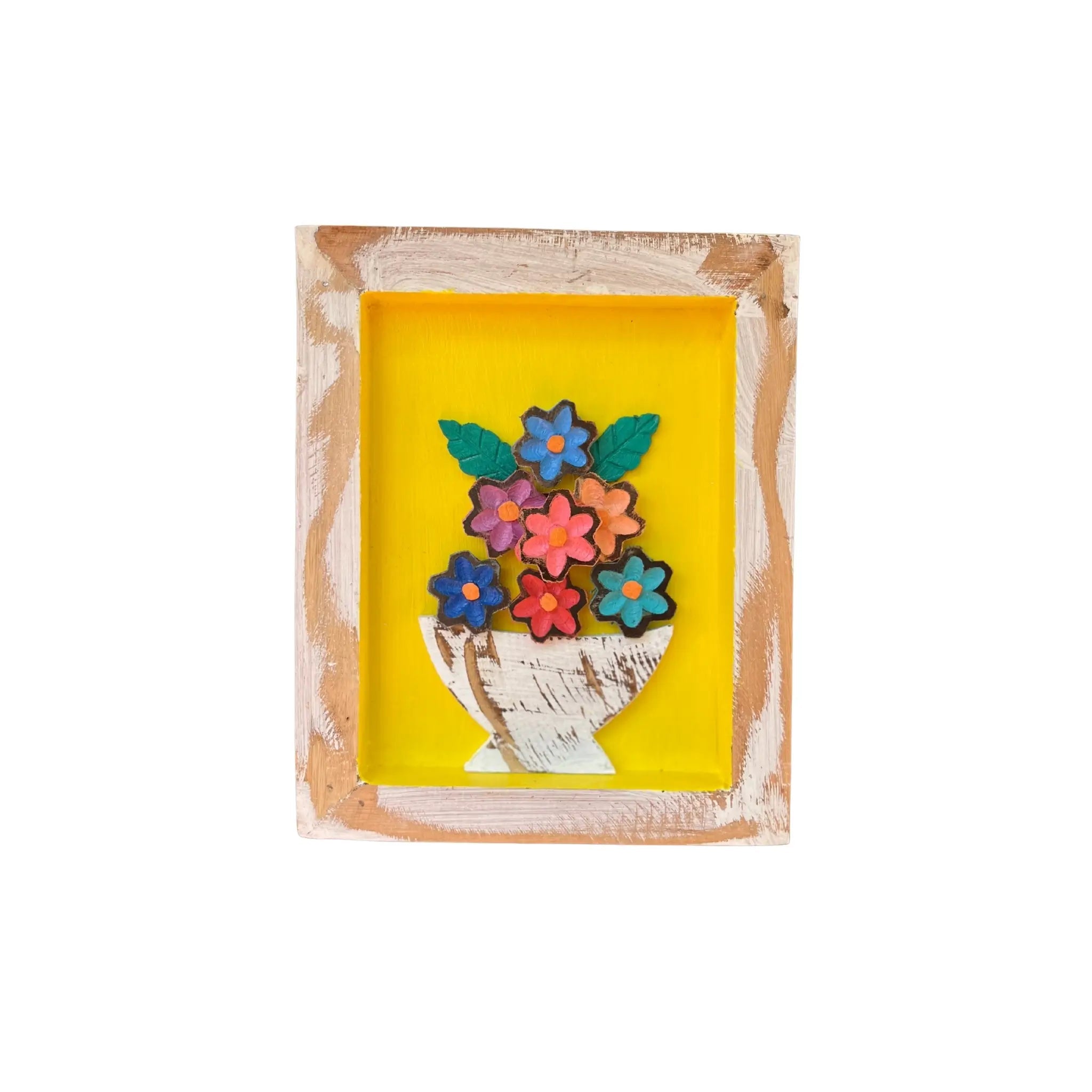 Quadro de Parede com Flores - 20x25 - Ateliê Vó Adélia