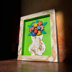Quadro de Parede com Flores - 30x25 - Ateliê Vó Adélia
