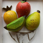 Quadro de Parede com Frutas - 25x20 - Ateliê Vó Adélia