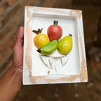 Quadro de Parede com Frutas - 25x20 - Ateliê Vó Adélia
