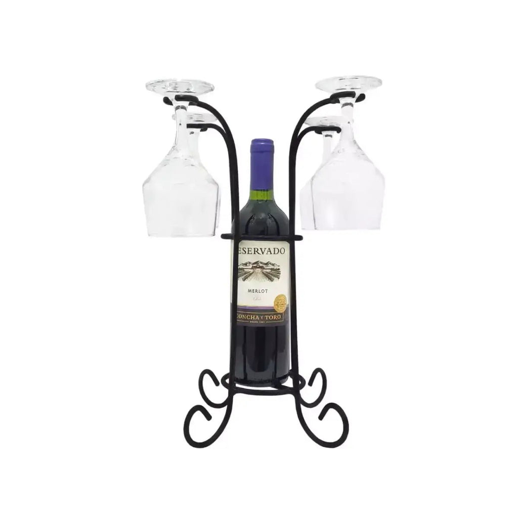 Suporte para Vinhos e Taças - Adega - Ateliê Vó Adélia