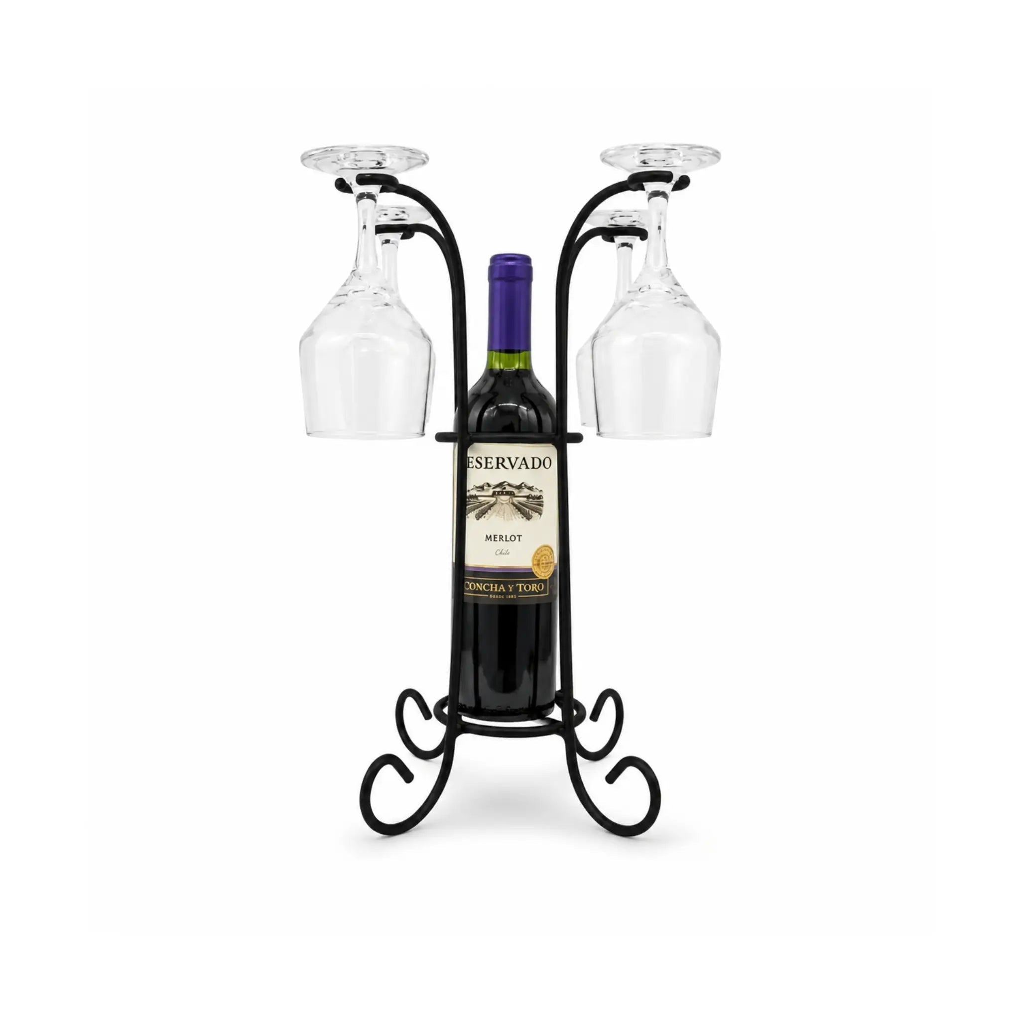 Suporte para Vinhos e Taças - Adega - Ateliê Vó Adélia